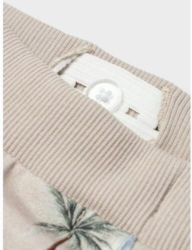 Name it MINI sweatshort NMMHERMOD met all over print beige blauw wit Korte broek 104 - Foto 2