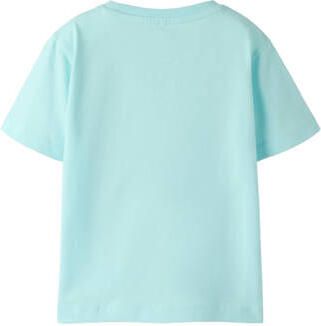 NAME IT MINI T-shirt aquablauw Jongens Katoen Ronde hals Printopdruk - Foto 3