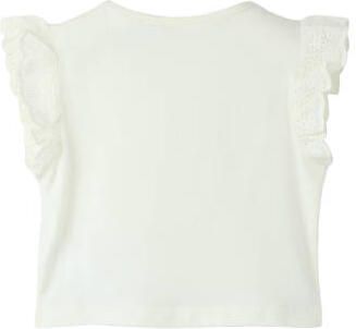 NAME IT MINI T-shirt ecru Top Meisjes Katoen Ronde hals Effen - Foto 3