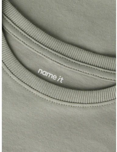 NAME IT MINI T-shirt grijs Jongens Katoen Ronde hals Effen - Foto 2