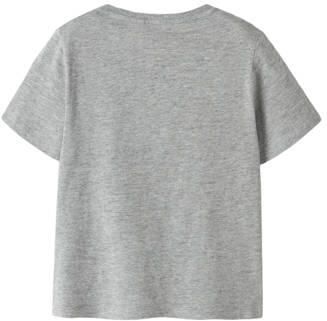 NAME IT MINI T-shirt grijs melange Jongens Katoen Ronde hals Printopdruk - Foto 3
