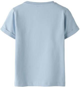 NAME IT MINI T-shirt lichtblauw Jongens Stretchkatoen Ronde hals Printopdruk - Foto 3