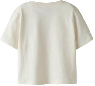 NAME IT MINI T-shirt lichtgeel Meisjes Katoen Ronde hals Printopdruk - Foto 3