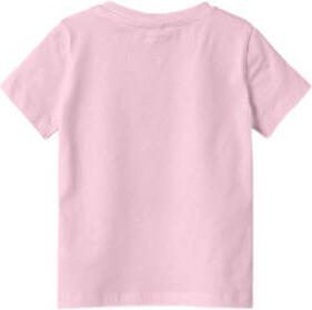 Name it MINI T-shirt NMFFANG met printopdruk zoetroze Meisjes Stretchkatoen Ronde hals 104