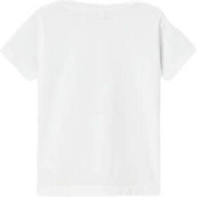 Name it MINI T-shirt NMMHOLGER met printopdruk wit Jongens Stretchkatoen Ronde hals 104