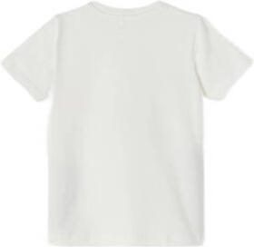Name it MINI T-shirt NMMPFREDDI met printopdruk wit Jongens Katoen Ronde hals 122 128