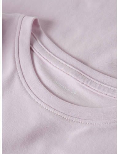NAME IT MINI T-shirt roze Meisjes Stretchkatoen Ronde hals Effen - Foto 2