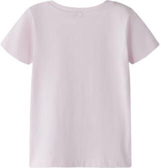 NAME IT MINI T-shirt roze Meisjes Stretchkatoen Ronde hals Effen - Foto 3