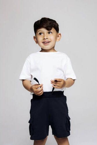 NAME IT MINI T-shirt wit Katoen Ronde hals Effen