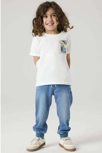 NAME IT MINI T-shirt wit Jongens Stretchkatoen Ronde hals Printopdruk - Foto 2