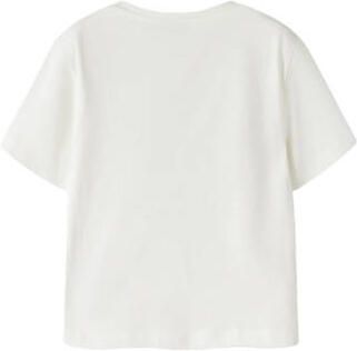 NAME IT MINI T-shirt wit blauw Jongens Katoen Ronde hals Printopdruk - Foto 3