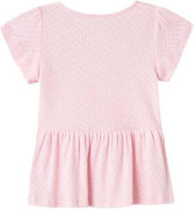 Name it MINI top NMFDARLEEN lichtroze Meisjes Katoen Ronde hals Effen 110