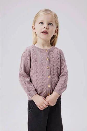 Name it MINI vest NMFBANNI mauve Roze Meisjes Katoen Ronde hals Effen 104 - Foto 2