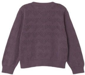Name it MINI vest NMFPDESOLLE aubergine Paars Meisjes Katoen Ronde hals 104