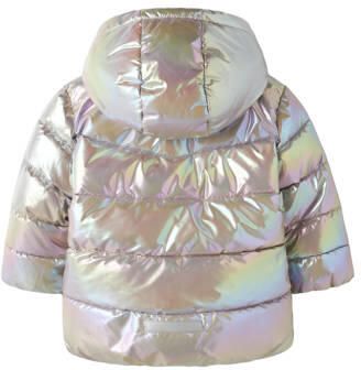 NAME IT MINI winterjas beige roze groen Meisjes Polyester Capuchon Meerkleurig - Foto 3