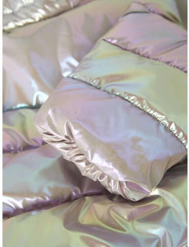 NAME IT MINI winterjas beige roze groen Meisjes Polyester Capuchon Meerkleurig - Foto 2