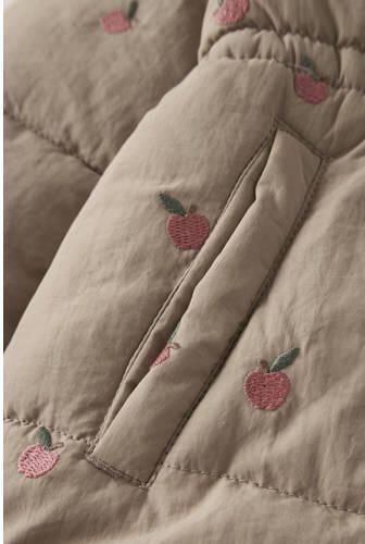 NAME IT MINI winterjas met print beige Meisjes Polyester Capuchon All over print - Foto 2