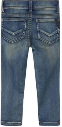 Name it MINI x-slim fit jeans NMMTHEO Blauw Jongens Stretchdenim Effen 104 - Foto 5
