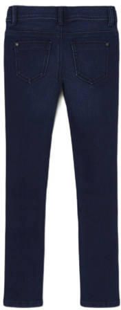 Name it skinny jeans NKFPOLLY dark blue denim Blauw Meisjes Stretchdenim 128 - Foto 4