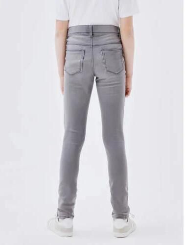 Name it skinny jeans NKFPOLLY light grey denim Grijs Meisjes Stretchdenim 128 - Foto 8