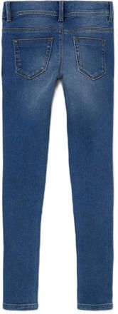 Name it skinny jeans NKFPOLLY medium blue denim Blauw Meisjes Stretchdenim 128 - Foto 3