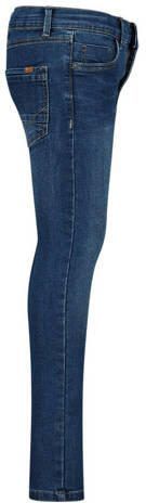 Name it skinny jeans NKMPETE met visgraat medium blue denim Blauw Jongens Stretchdenim 80 - Foto 2