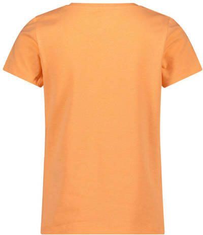 Name it T-shirt met katoen oranje Printopdruk 110 - Foto 2