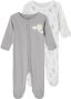 Name it BABY pyjama NBNNIGHTSUIT set van 2 Onesie Wit Jongens Katoen Ronde hals 50 - Thumbnail 2