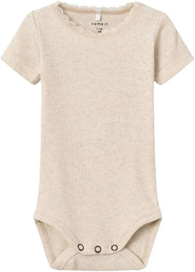 Name It Body met korte mouwen NBFKAB SS BODY NOOS Katoenmix korte mouw