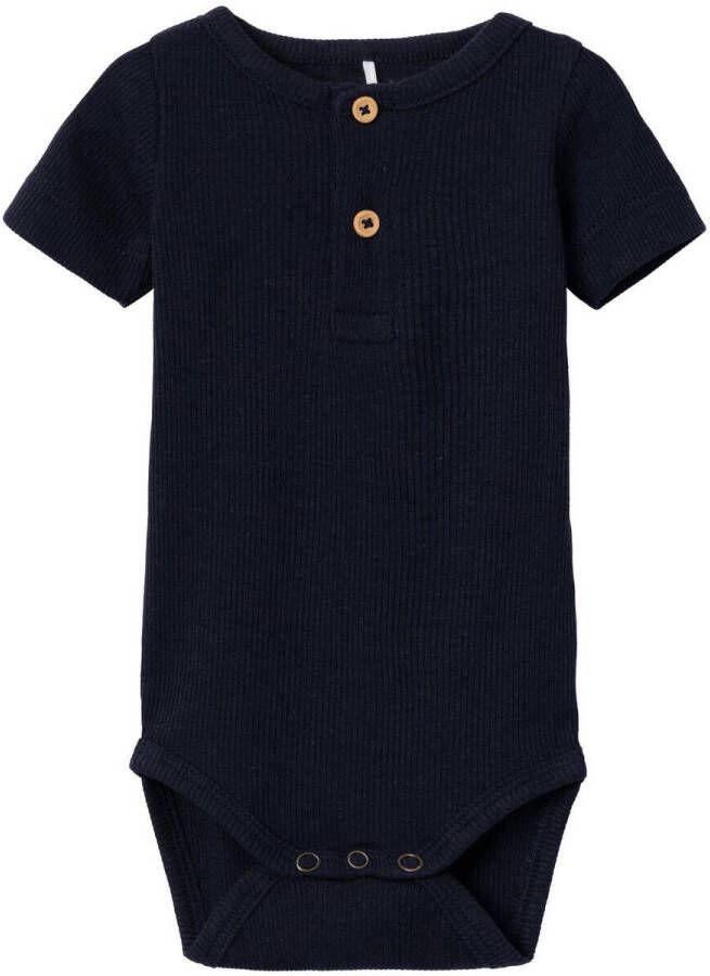 Name It Body met korte mouwen NBMKAB SS BODY NOOS Katoenmix korte mouw knoopdetails