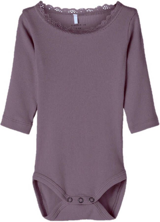 Name it BABY romper NBFKAB paars Meisjes Stretchkatoen (duurzaam) Ronde hals 92