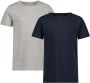 Name it KIDS T-shirt set van 2 grijs melange donkerblauw Jongens Stretchkatoen Ronde hals 134 140 - Thumbnail 4