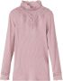 Name it KIDS ribgebreide top NKFNURI met kant oudroze Meisjes Modal (duurzaam materiaal) Opstaande kraag 116 - Thumbnail 2