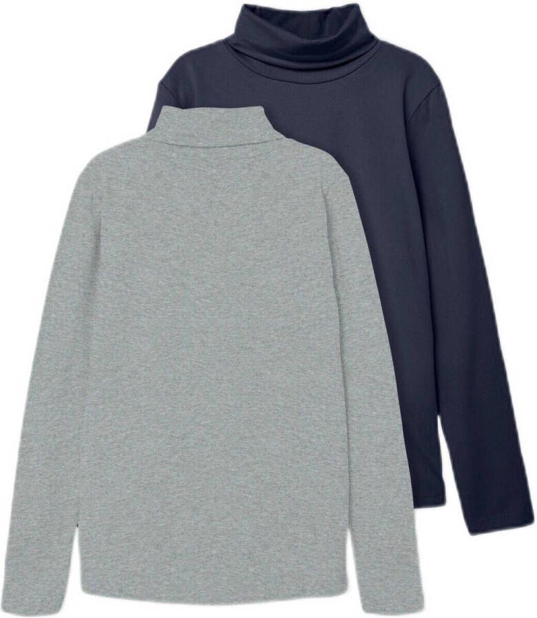 Name It Colshirt NKNVIGGO 2P LS SLIM ROLLNECK O NOOS (2-delig Set van 2)