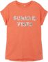 Name it KIDS T-shirt NKFFAMMA met tekst oranje Meisjes Katoen Ronde hals 122 128 - Thumbnail 2