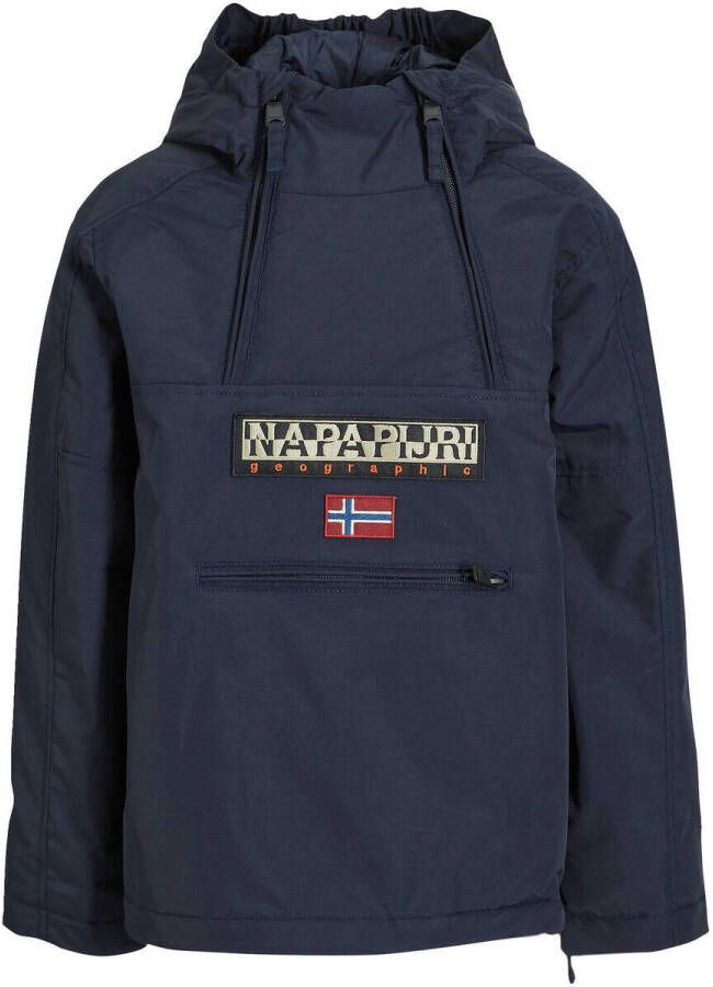 Napapijri gewatteerde winterjas Northfarer met logo marine Blauw Polyamide Capuchon 152 - Foto 3