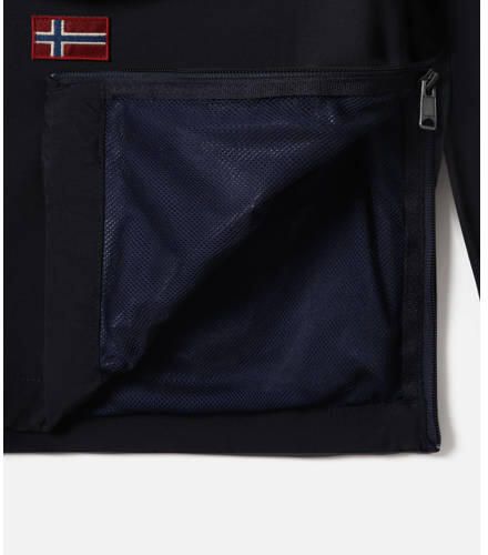 Napapijri anorak zomerjas Rainforest donkerblauw Jongens Polyamide Capuchon 176 - Foto 3