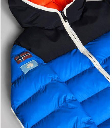 Napapijri gewatteerde winterjas K A-VOSTOK hardblauw donkerblauw Jongens Polyamide Capuchon 152