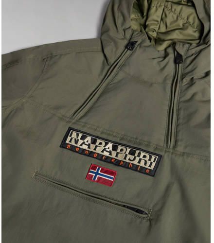 Napapijri gewatteerde winterjas K NORTHFARER W met logo donkergroen Jongens Polyamide Capuchon 140 - Foto 2