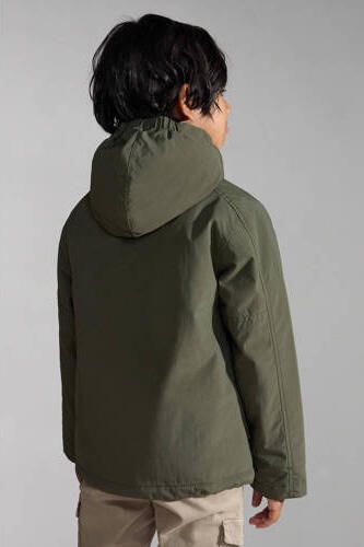 Napapijri gewatteerde winterjas K NORTHFARER W met logo donkergroen Jongens Polyamide Capuchon 140 - Foto 4