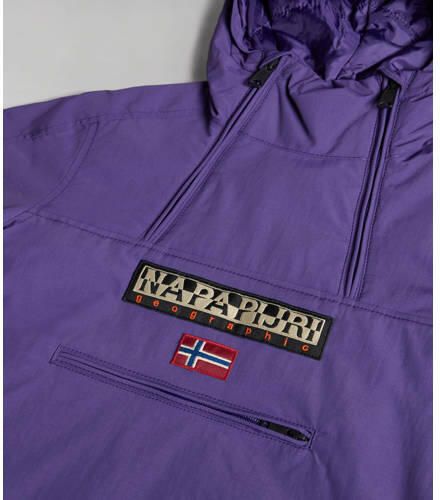 Napapijri gewatteerde winterjas K NORTHFARER W met logo paars Jongens Polyamide Capuchon 152 - Foto 3