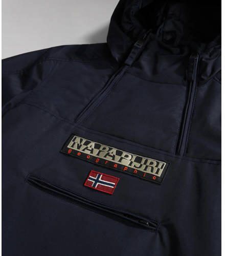 Napapijri gewatteerde winterjas Northfarer met logo marine Blauw Polyamide Capuchon 152 - Foto 4