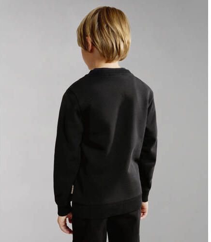 Napapijri sweater zwart Jongens Katoen (biologisch) Ronde hals 176 - Foto 4