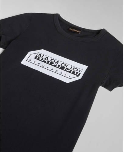 Napapijri T-shirt met logo zwart Jongens Katoen Ronde hals Logo 140 - Foto 2