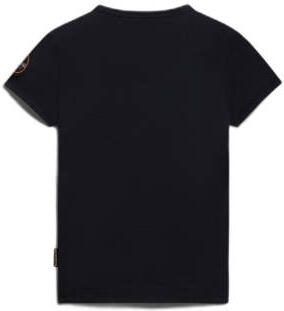 Napapijri T-shirt met logo zwart Jongens Katoen Ronde hals Logo 176