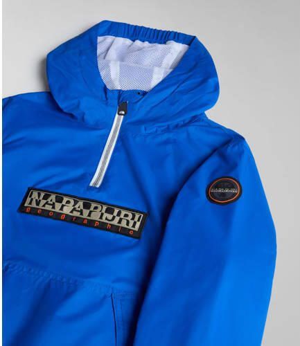 Napapijri zomerjas met logo blauw Jongens Polyamide Capuchon Logo 140 - Foto 3