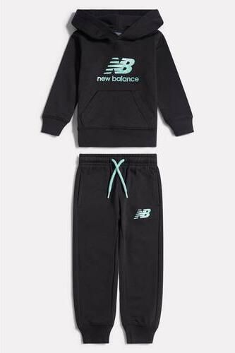 New Balance joggingpak met capuchon zwart Effen