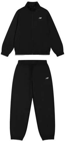 New Balance joggingpak met opstaande kraag zwart Effen maat 152-158