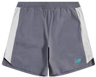 New Balance korte sportbroek grijs Polyester Effen maat 140-146