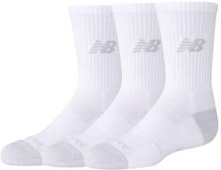 New Balance sokken Active Crew wit (set van 3) Katoen maat 23-28